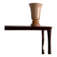 Nude milk glass table lamp | Sweden | 1960s