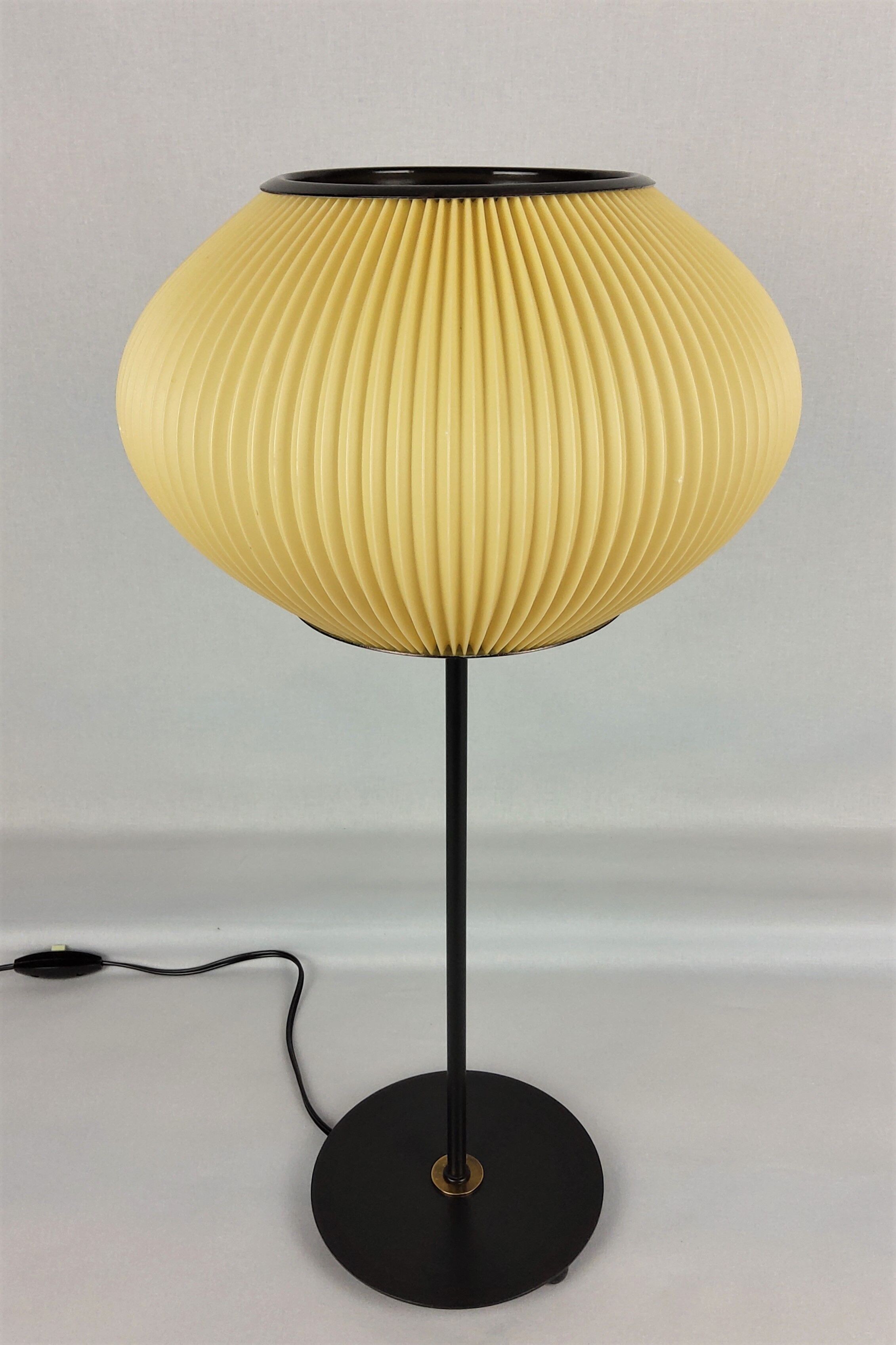 Lampe vintage abat-jour Rispal 1960