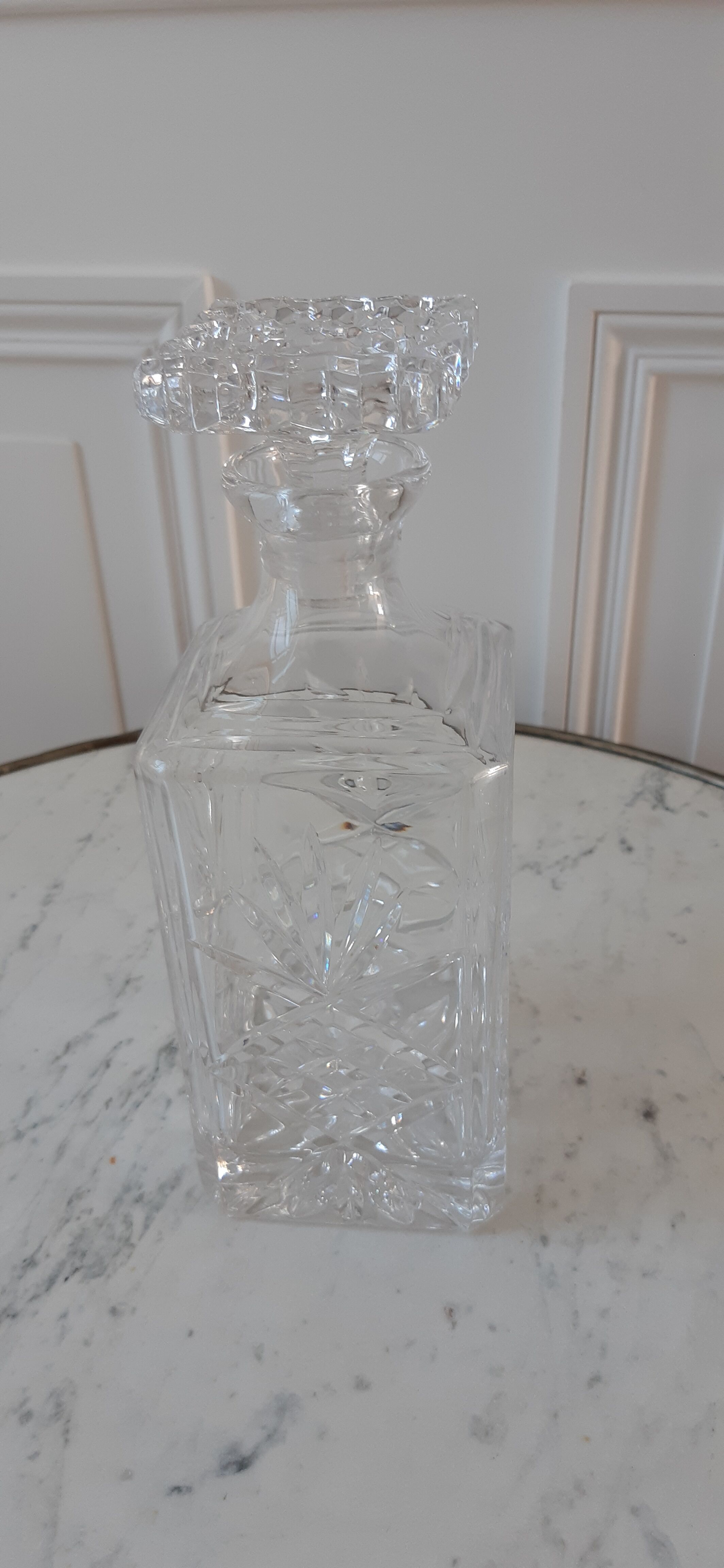 Crystal whisky decanter 60s-70s