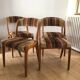 Série 4 chaises vintages style scandinave