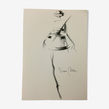 Pierre Cardin:  press fashion illustration, 1991-1992 collection