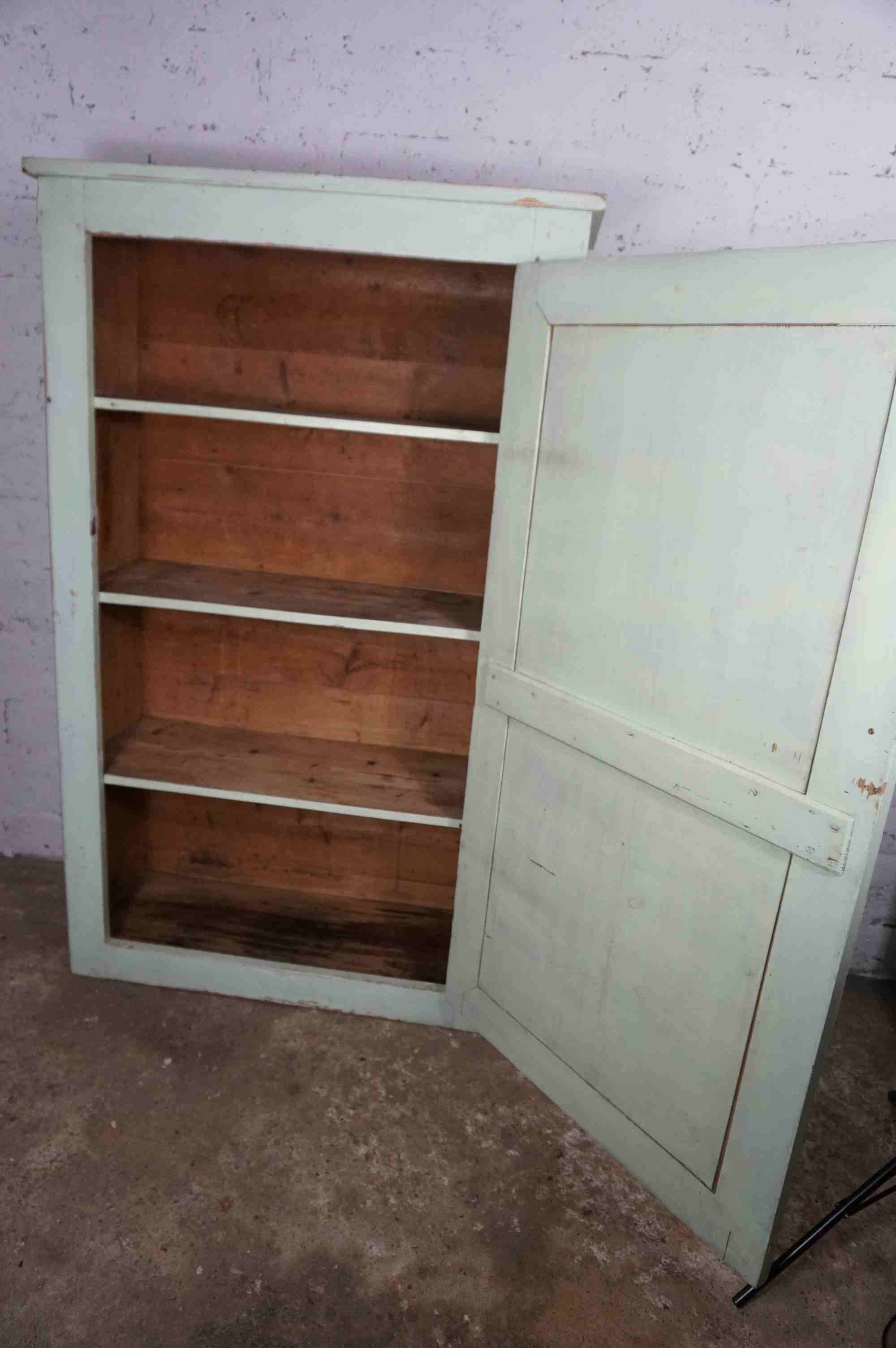 Pale green pantry cupboard