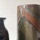 Large iridescent ceramic vase signed Jean Yves Lemonnier, France 1970