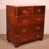 Commode militaire, de marine en acajou, XIXème siècle