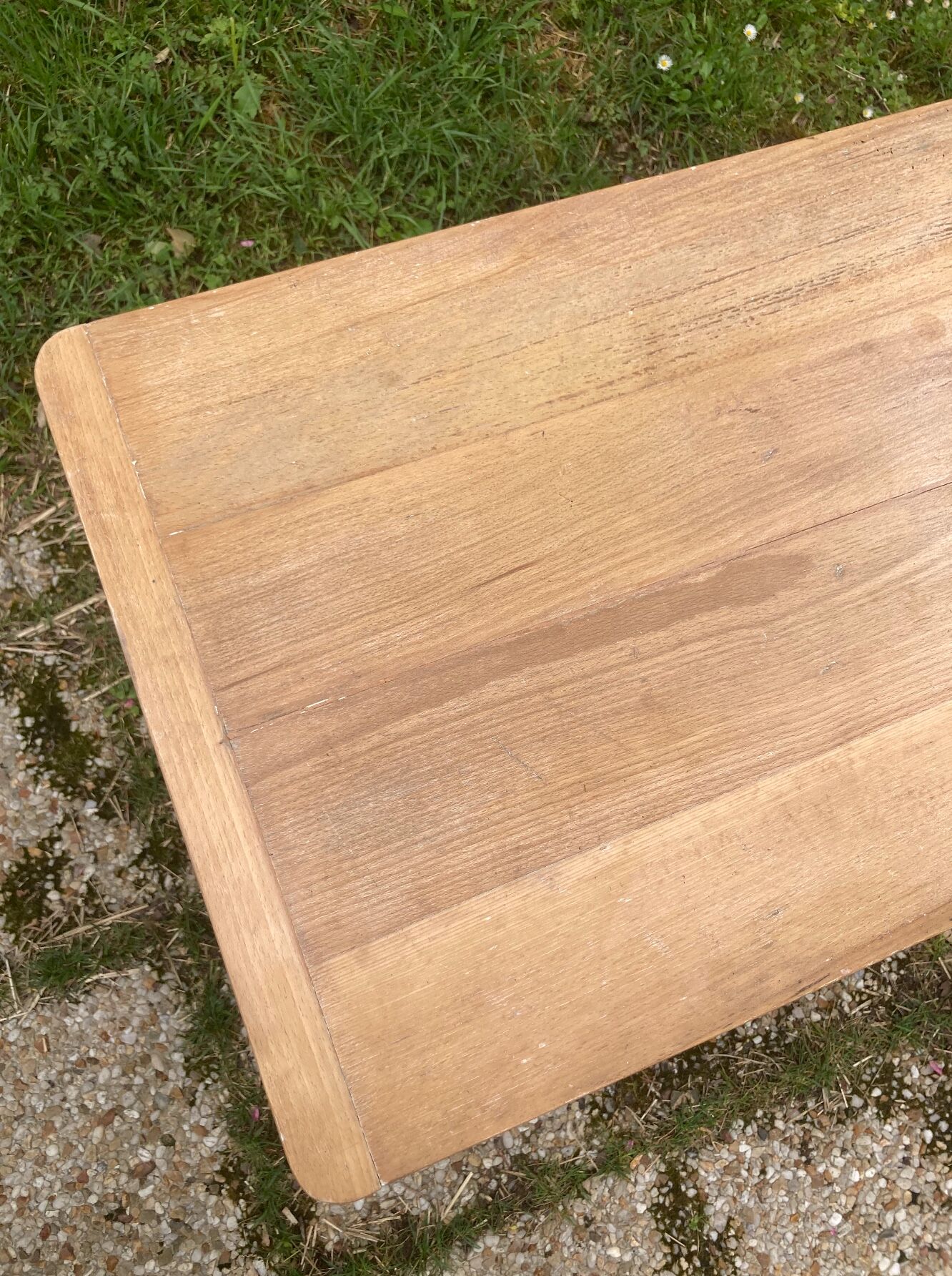 Antique solid wood desk