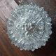 Ceiling light, vintage wall lamp with moulded glass.