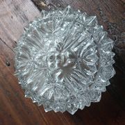 Plafonnier, applique vintage verre moulé