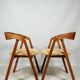 Oak wood Dining Chairs Yellow Vintage Upholstery, personalize option, HoReCa spaces
