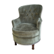 Fauteuil crapaud velours