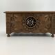 Vintage Breton box, carved wooden jewelry box