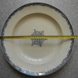 large old dish Vieillard Bordeaux Guirlande antique French dish 19th