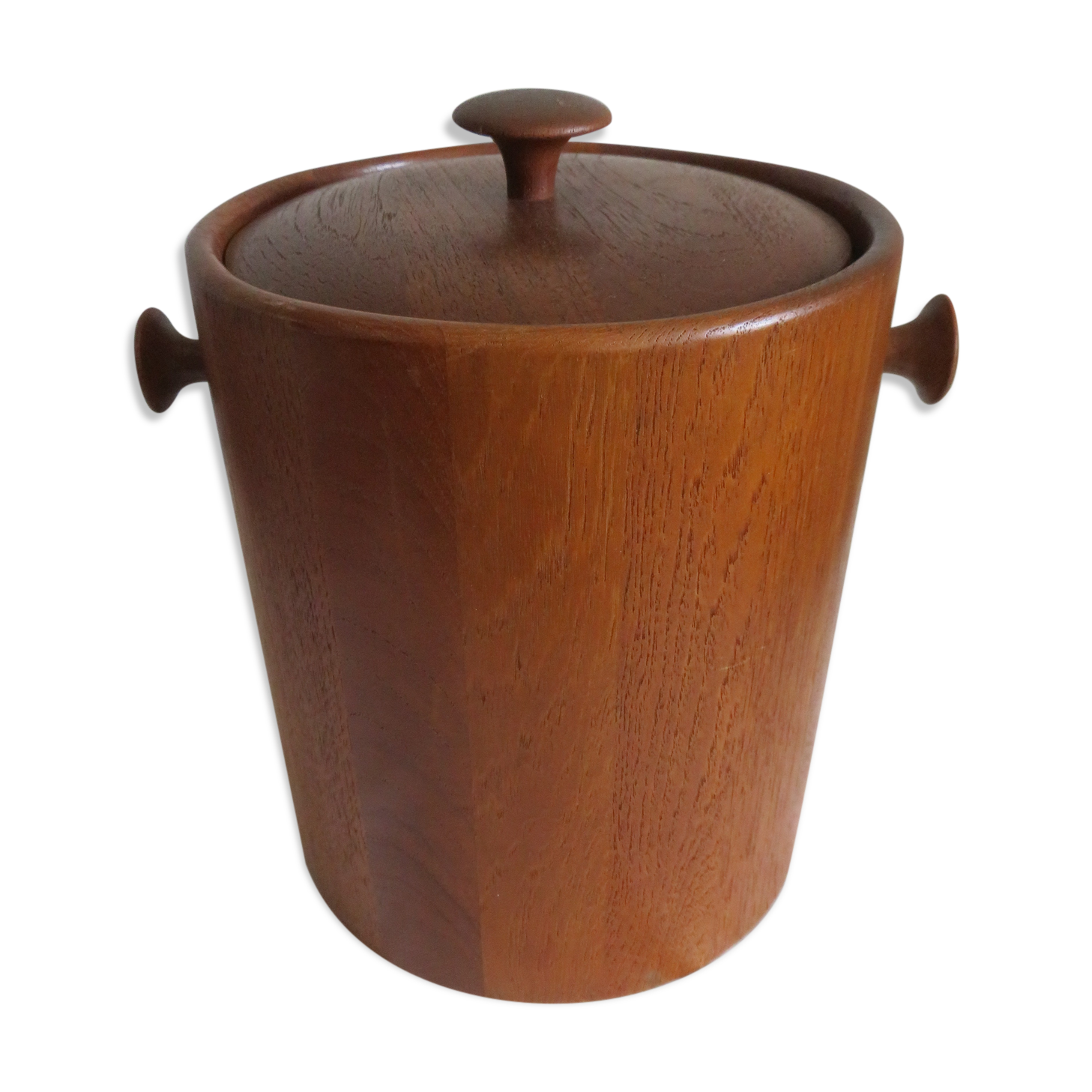 Teak ice bucket, Scandinavian style year 70