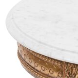 Louis XVI style golden side table