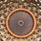 Pair of rattan ceiling lights