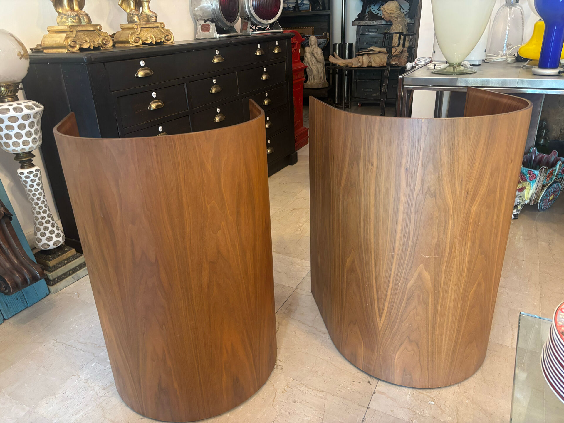 Pair of KANU 296 armchairs – Konstantin Grcic for Cassina – Walnut