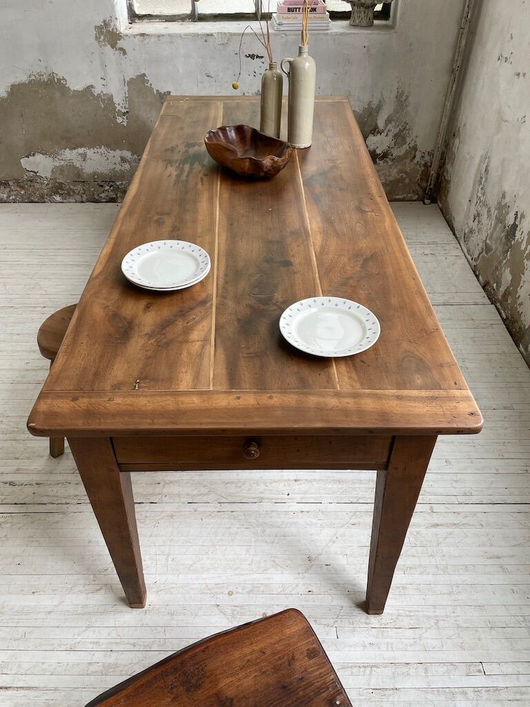 Walnut farm table 190cm