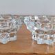 Lot of two crystal candle holders.