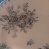 Plat Terre de Fer modèle Flore de U&C Sarreguemines
