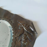 Brass beveled mirror
