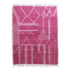 Tapis Rose Berbère - 253 x 184 cm