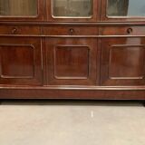 Window furniture in two bodies Napoleon III Mahogany and veneer XIX century
