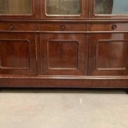 Window furniture in two bodies Napoleon III Mahogany and veneer XIX century