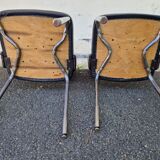 Paire de chaises design 50