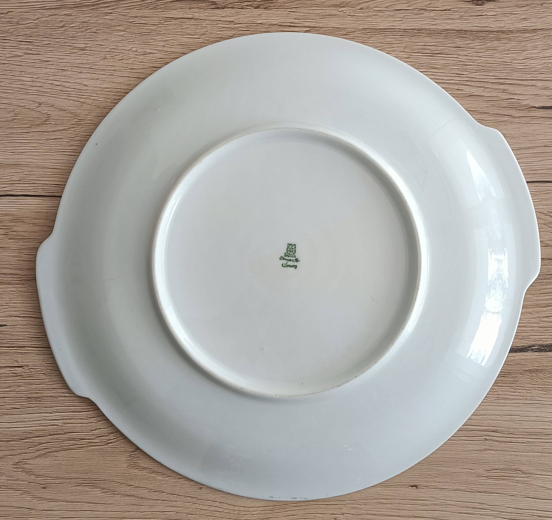 Service à dessert 10 assiettes et plat en porcelaine PMR Bavaria Jaeger & Co