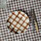 La Redoute x Selency set of 4 brown dessert plates