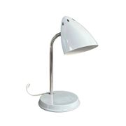 Vintage desk lamp Kompernass adjustable in pearl grey lacquered metal.