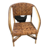 Chaise enfant en rotin