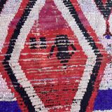 Moroccan Boucherouite rug white - 113 x 145 cm