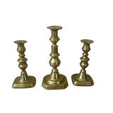 Victorian brass candlesticks