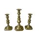 Victorian brass candlesticks
