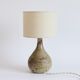 Lampe en grès signée