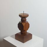 Vintage geometric candlestick from the 1950s.