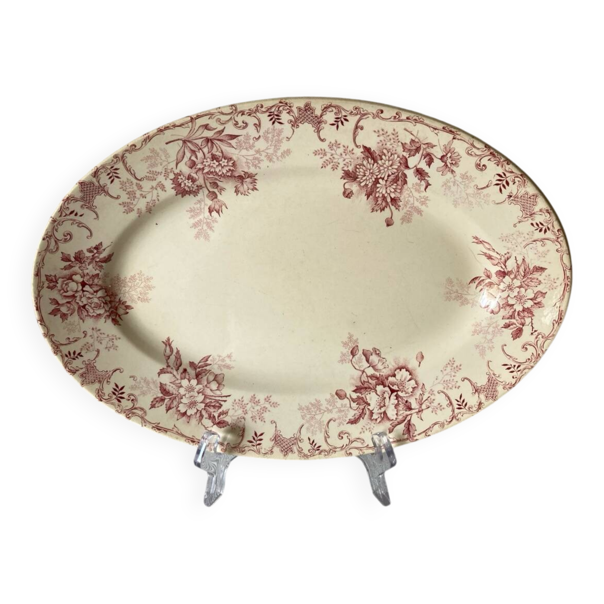 Oval Dish Terre de Fer Choisy-Le-Roi Boulanger & Cie Floréal model