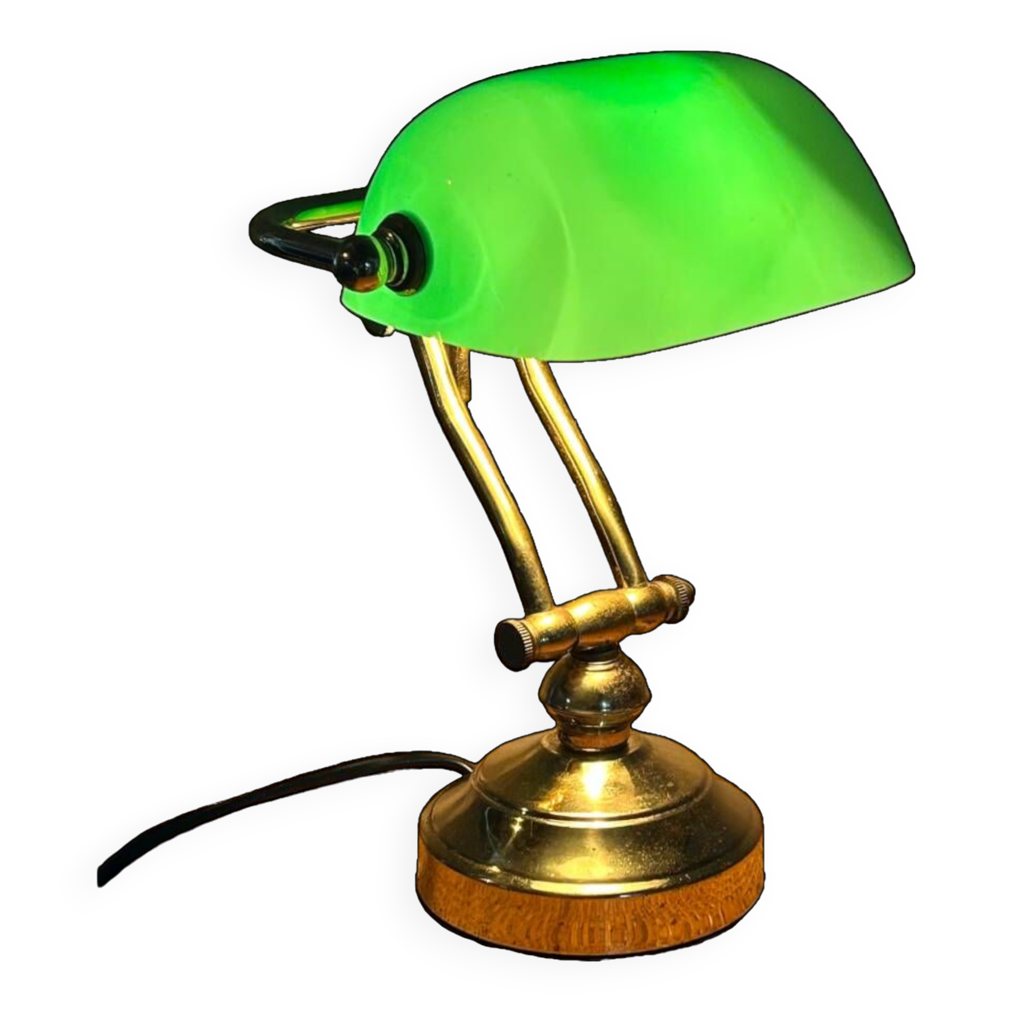 Vintage retro notary banker lamp
