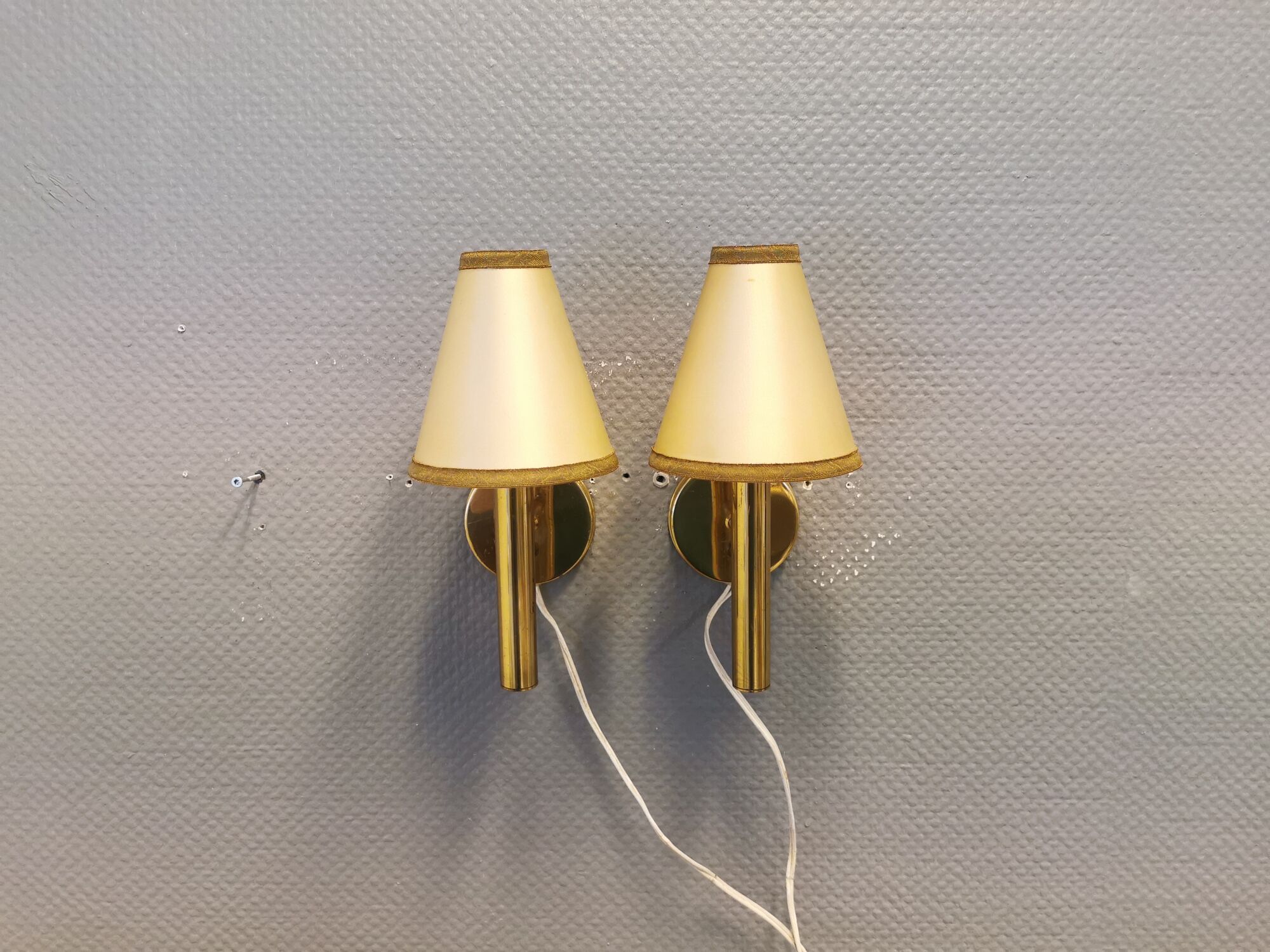 A set of wall lamps from the 70s, designed by Svend Mejlstrøm, for MS Lighting Denmark.
