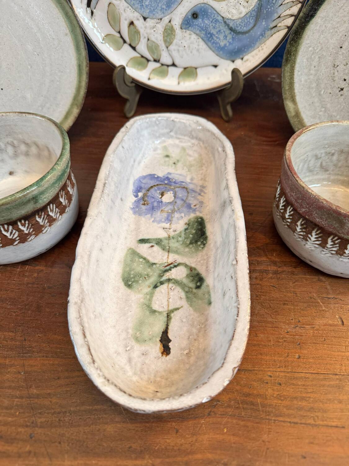 Set of 6 ceramics by the renowned artist Albert Thiry.