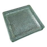 Dessous de plat en verre ouvragé, vintage 60s