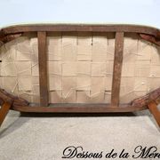 Small Mahogany Backsplash Daybed, Return from Egypt Style – Early 20th Century