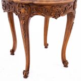 Table with a marble top, France, circa 1870.