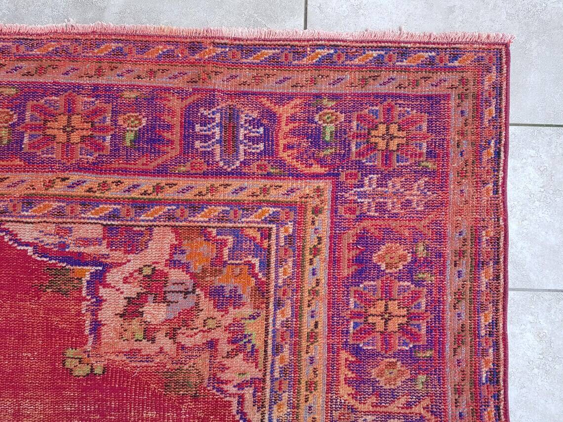 Tapis de sol en laine Oushak d'Anatolie, réf. 2275