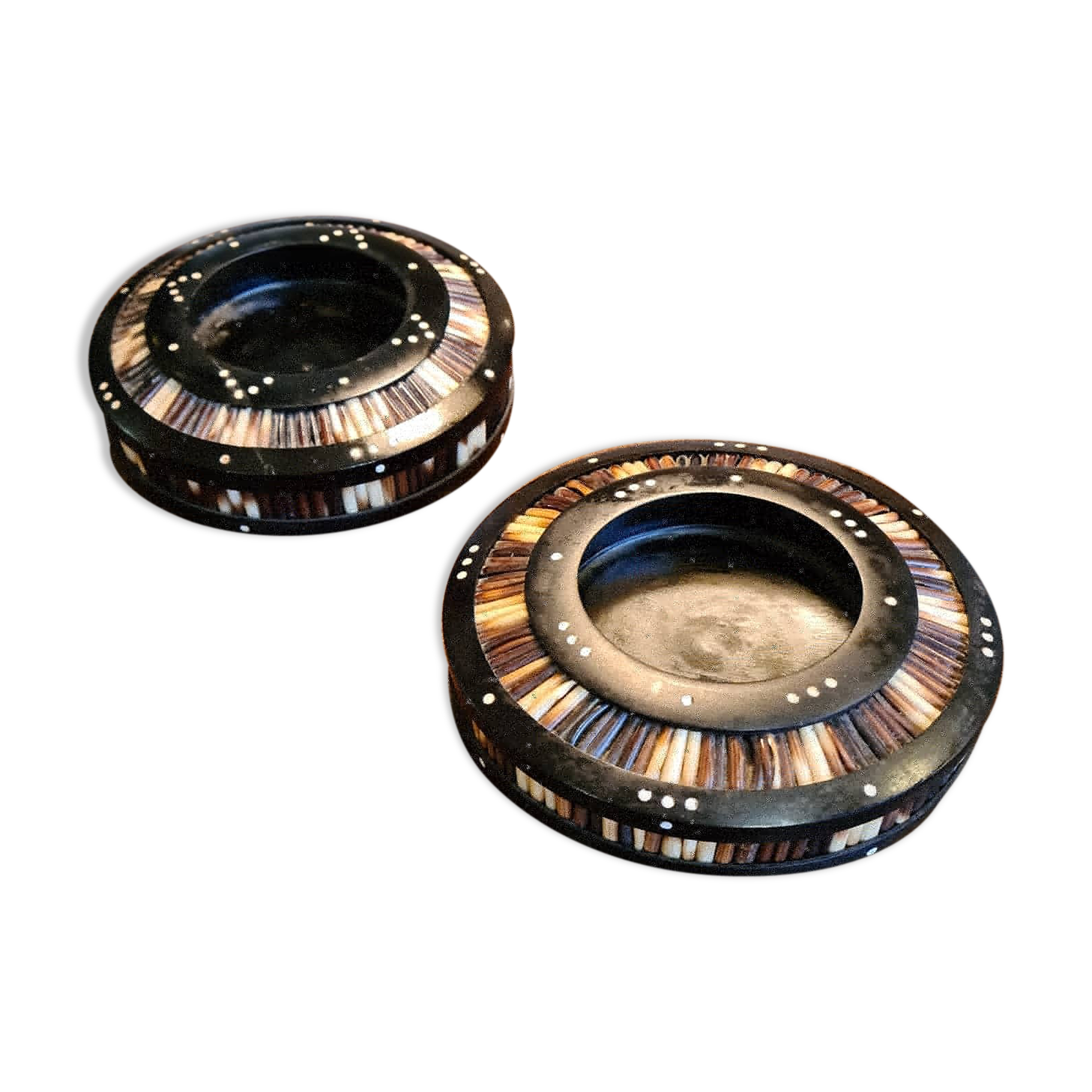 Paire de cendriers art deco