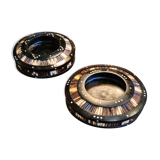 Pair of art deco ashtrays