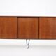 1960s Upcycled Danish Mid-Century Modern Teak Sideboard on Hairpin Legs