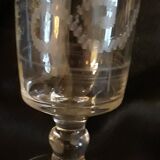 6 wine glasses "Souvenir de la Fête" early XXth