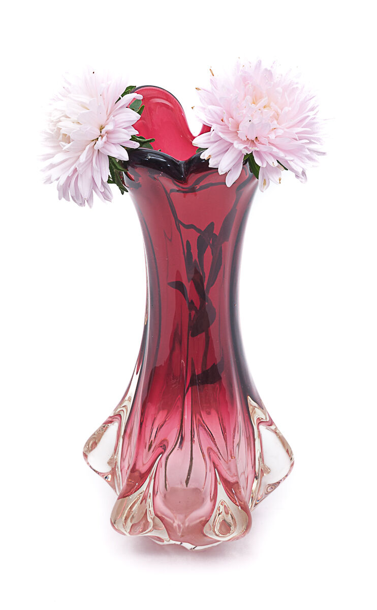 Murano vase “Chambord” red