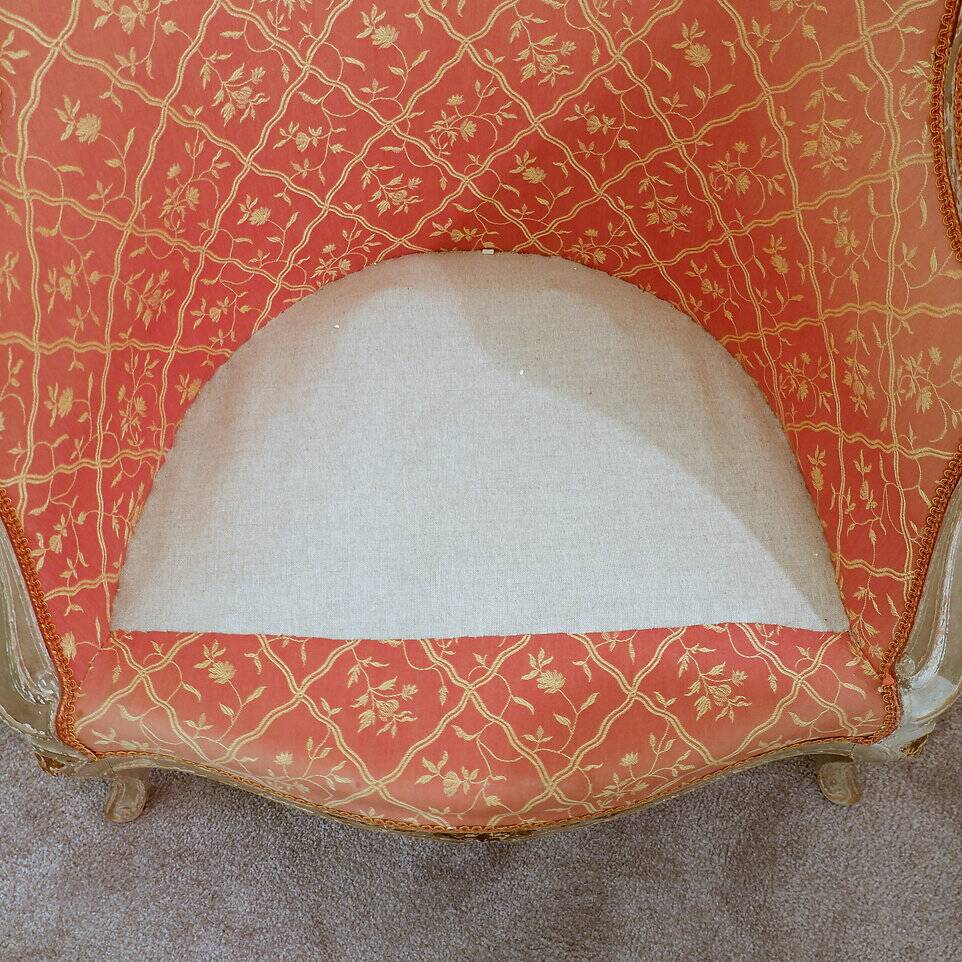 Set of Louis XV Style Gondola Bergère Armchairs